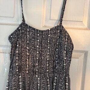 As U Wish Black and White Patterned Jumpsuit